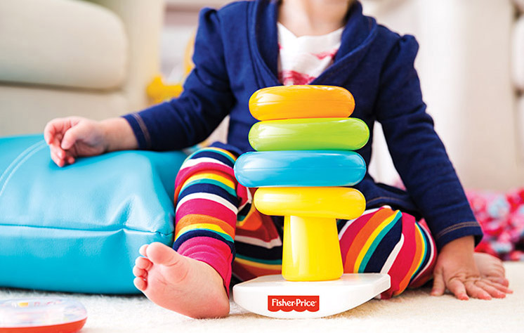 Brilliant Basics™ Rock-a-Stack toy